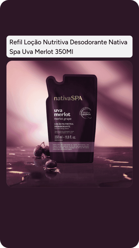 Refil Nativa SPA Uva Merlot