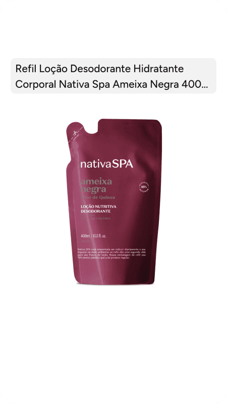 Refil Nativa SPA Ameixa Negra Refil