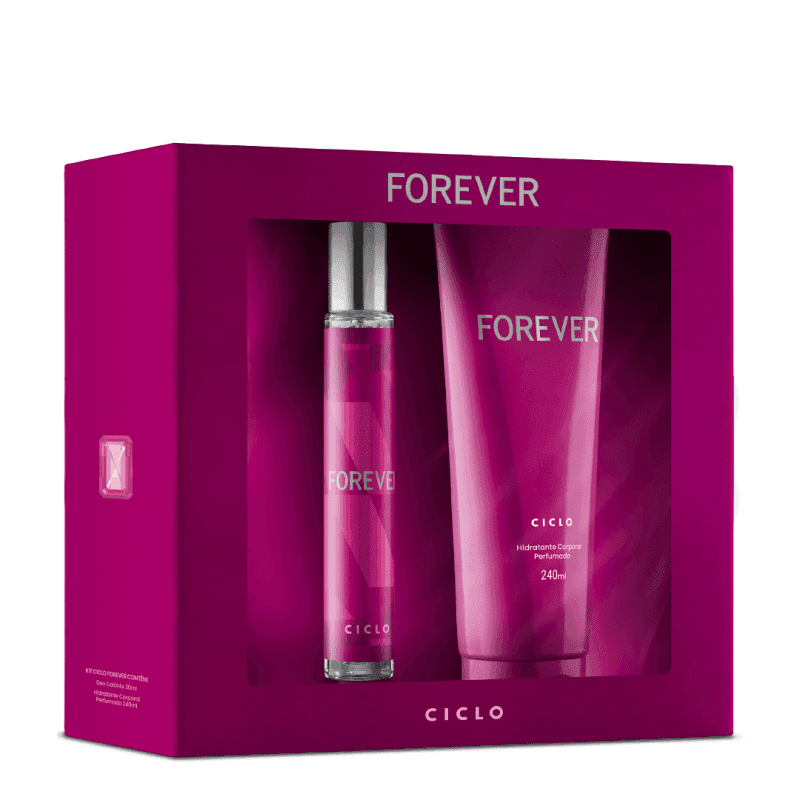 Estojo Forever Deo Colônia 30ml + Loção Hidratante 240ml